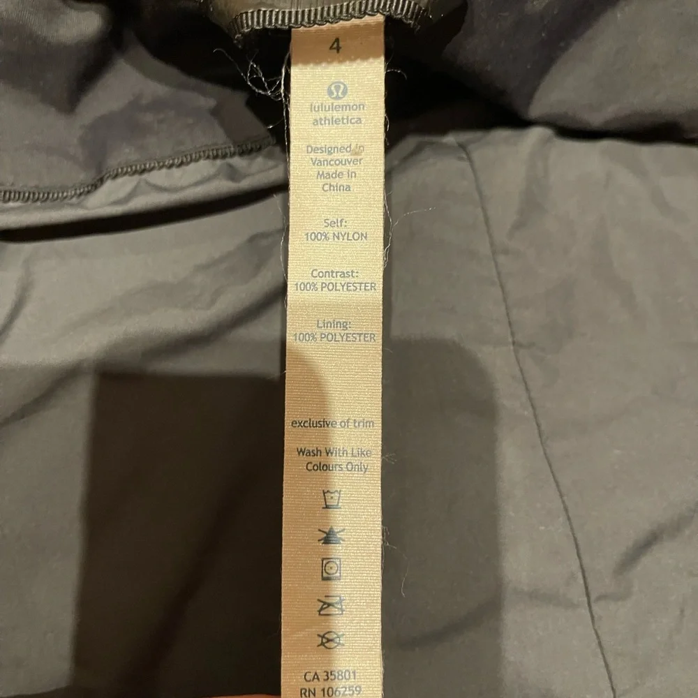 Lululemon Right As Rain Jacket nwot - Picture 6 of 6
